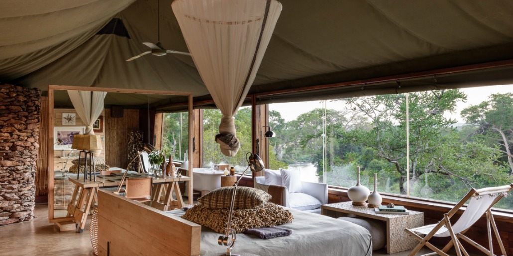 Singita Faru Faru bedroom.