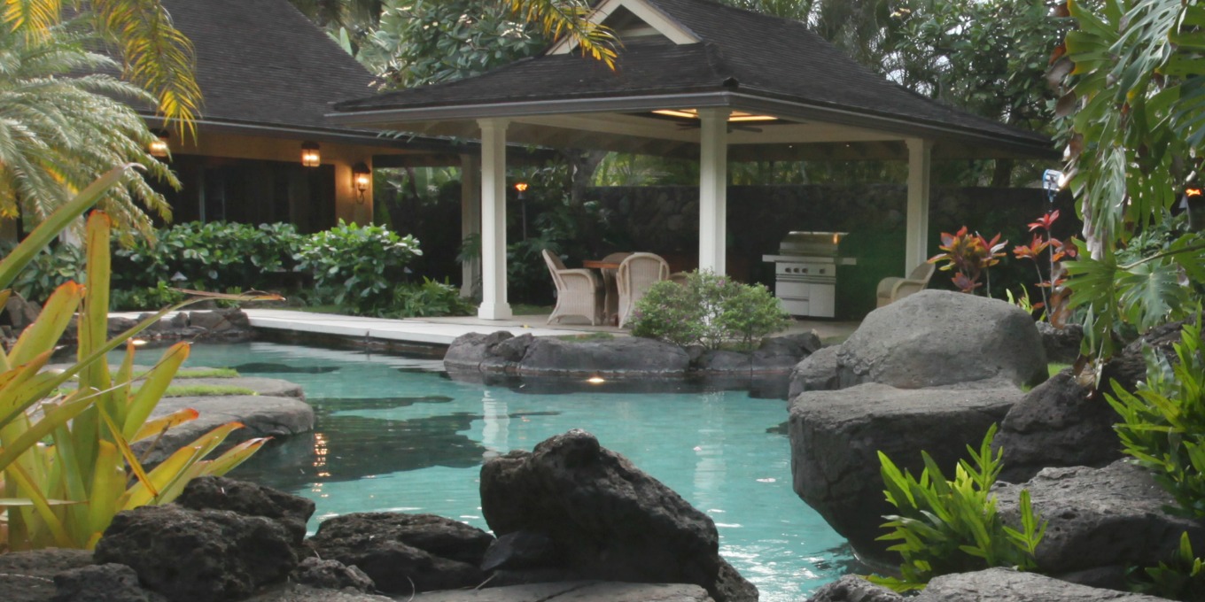 Spectacular Pool at Paradise Point Estates Hawaii